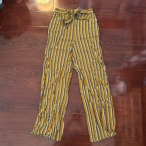 Yellow Striped Pants